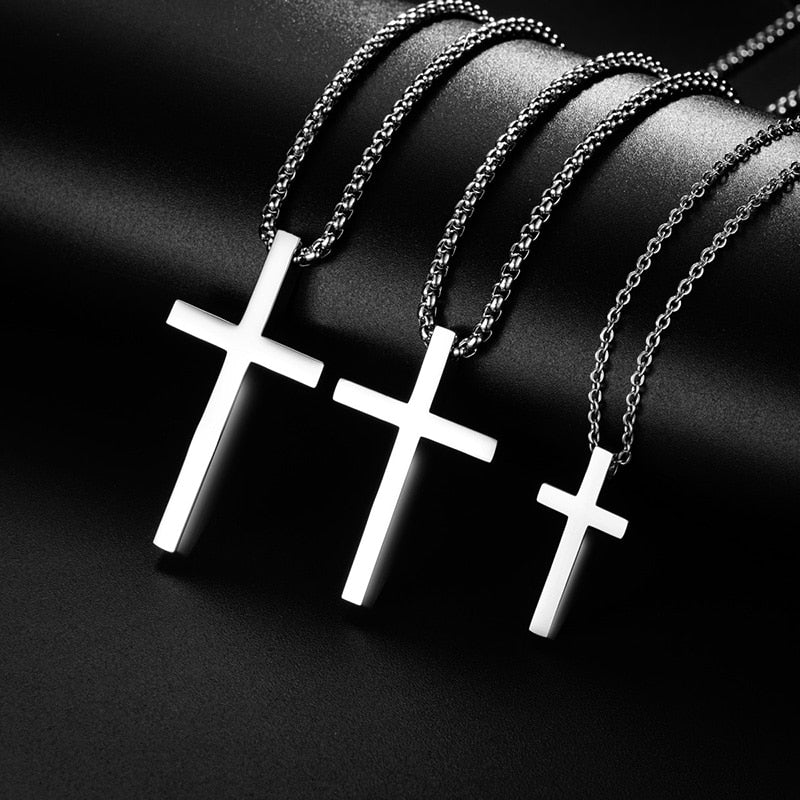 Mens Stainless Steal Cross chain